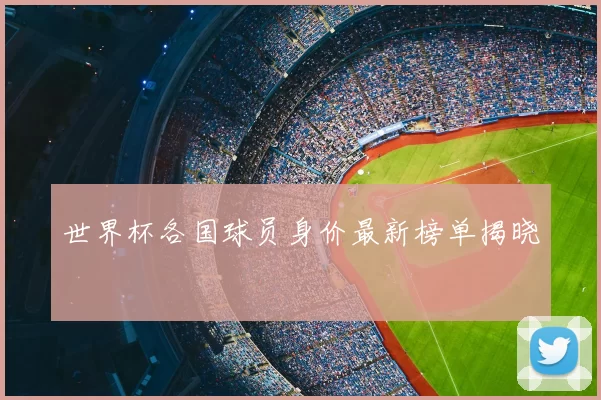世界杯各国球员身价最新榜单揭晓